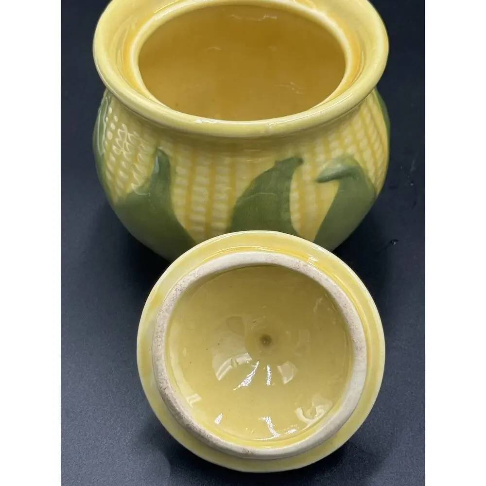 Vintage Shawnee Corn King Lidded Sugar & Creamer Set - MCM